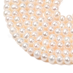 Natural Cultured Freshwater Pearl Beads Strands&nbsp;PA-CBABE82-05