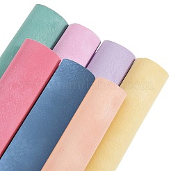 8Pcs 8 Colors Frosted PVC Imitation Leather Fabrics&nbsp;DIY-CL0002-20A