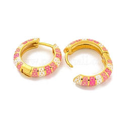 Rack Plating Brass Hoop Earrings&nbsp;EJEW-C102-44G-04