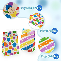 20Pcs 2 Styles Rainbow Color Paper Storage Bags&nbsp;ABAG-TA0002-35