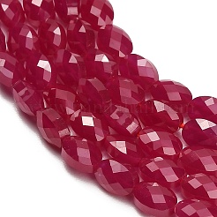 Lab Grown Red Corundum Beads Strands&nbsp;GG-CBAC488-01C
