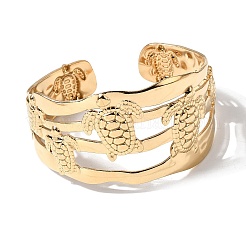 304 Stainless Steel Multi Layered Cuff Bangles for Women&nbsp;BJEW-L719-03B-G