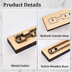 Wooden & Carbon Steel Leather Die Cutting Mold&nbsp;DIY-WH20013-86