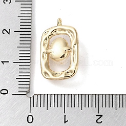 Brass Pendants with Oval Freshwater Pearl&nbsp;KK-G491-21G