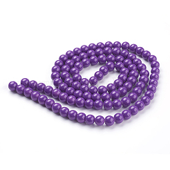 Painted Glass Bead Strands&nbsp;X-DGLA-S071-8mm-52