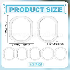 12Pcs Plastic Hook Hangers&nbsp;KY-LP0001-21