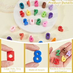 80Pcs Opaque Acrylic Beads&nbsp;OACR-PA0001-47