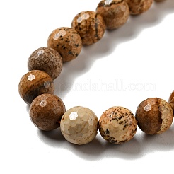 Natural Picture Jasper Beads Strands&nbsp;G-E571-39