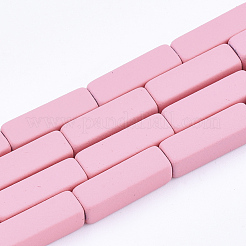 Spray Painted Non-magnetic Synthetic Hematite Beads Strands&nbsp;G-T124-17