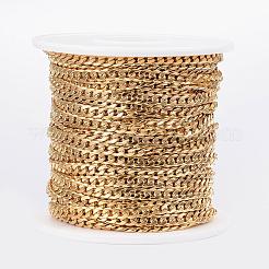 Ion Plating(IP) 304 Stainless Steel Cuban Link Chains&nbsp;CHS-H009-14G