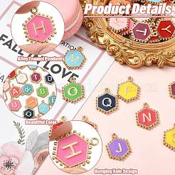 52Pcs Alloy Enamel Pendants&nbsp;ENAM-CJ0007-07D