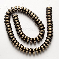 Electroplate Non-magnetic Synthetic Hematite Beads Strands&nbsp;G-F300-16-06