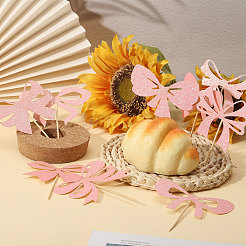 5 Bags Paper Bowknot Cake Toppers Decorations&nbsp;DIY-CA0007-74