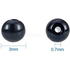 Eco-Friendly Dyed Glass Pearl Round Beads&nbsp;HY-PH0001-3mm-RB080