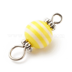 Stripe Resin Connector Charms&nbsp;PALLOY-JF01797-01