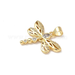 Brass Micro Pave Cubic Zirconia Pendants&nbsp;KK-Q068-09A-G