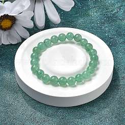 Natural Green Aventurine Round Bead Stretch Bracelets&nbsp;BJEW-L593-A07