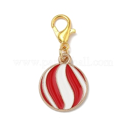 4Pcs 4 Styles Christmas Theme Alloy Enamel Pendants Decorations&nbsp;X-HJEW-JM04056