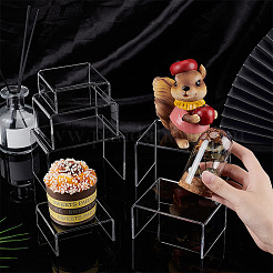 Transparent Acrylic Minifigures Display Risers&nbsp;AJEW-WH0166-36