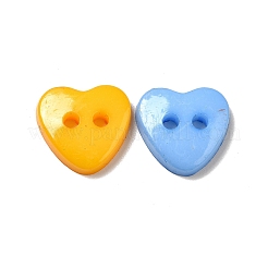 Acrylic Heart Buttons&nbsp;X-BUTT-E071-A-M