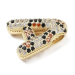 Brass Micro Pave Cubic Zirconia Pendants&nbsp;KK-Z108-01G