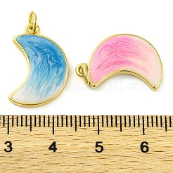 Brass Enamel Pendants&nbsp;KK-S401-08G