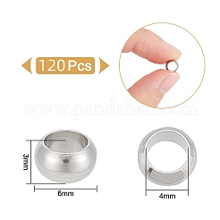 120Pcs 201 Stainless Steel Spacer Beads&nbsp;STAS-UN0053-86