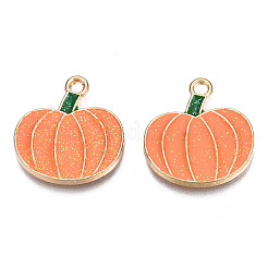 Autumn Theme Rack Plating Alloy Enamel Pendants&nbsp;LS-PALLOY-N164-007