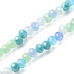 Electroplate Glass Beads Strands&nbsp;EGLA-yw0002-C06
