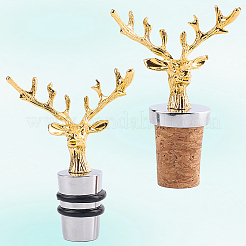 2Pcs 2 Style Zinc Alloy Wine Stoppers&nbsp;FIND-GF0011-17B