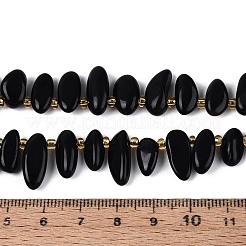 Natural Obsidian Beads Strands&nbsp;G-Z091-A40