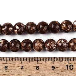 Baking Paint Glass Beads Strands&nbsp;DGLA-N016-8mm-05