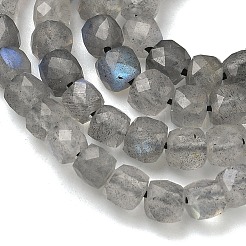 Natural Labradorite Beads Strands&nbsp;G-B168-B07-4x4mm