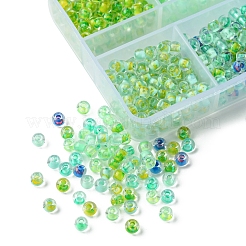 Transparent 45G 6 Colors 6/0 Glass Round Seed Beads&nbsp;SEED-FS0001-30