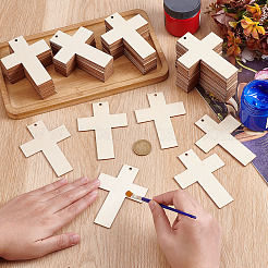 40Pcs Wood Big Pendants&nbsp;WOOD-HY0001-29