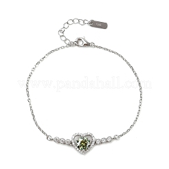 925 Sterling Silver Link Bracelets&nbsp;BJEW-D346-05A-P