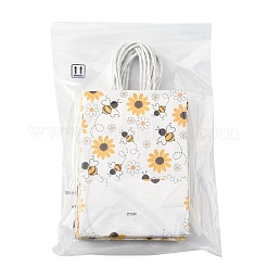 12Pcs 6 Colors Bees Theme Rectangle Paper Bags&nbsp;CARB-FS0001-08