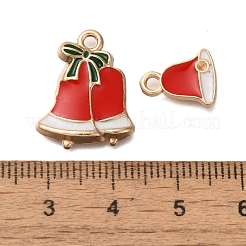 Christmas Theme Alloy Enamel Pendants&nbsp;FIND-M039-01G