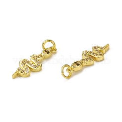 Brass Micro Pave Cubic Zirconia Pendants&nbsp;KK-E068-VB312