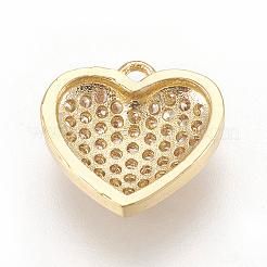 Brass Micro Pave Cubic Zirconia Charms&nbsp;LS-KK-O112-08G