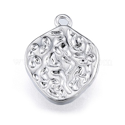 Brass Pave Clear Cubic Zirconia Charms&nbsp;KK-L207-015P