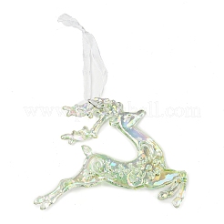 Christmas Transparent Plastic Pendant Decoration&nbsp;HJEW-G022-01G