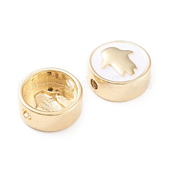 Brass Enamel Beads&nbsp;X-KK-F814-05G