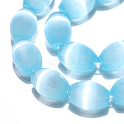 Dyed Natural Selenite Beads Strands&nbsp;G-T138-232C