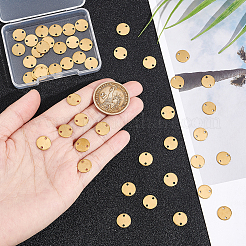 50Pcs Ion Plating(IP) 304 Stainless Steel Connector Charms&nbsp;STAS-UN0054-30