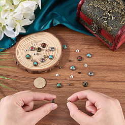 16Pcs 8 Colors Zinc Alloy Decorative Rivets&nbsp;FIND-CL0001-76