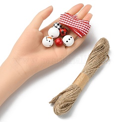 DIY Christmas Snowman Pendant Decoration Making Kit&nbsp;DIY-YW0007-36