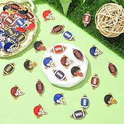 60Pcs 12 Styles Zinc Alloy Enamel Sport Connector Charms&nbsp;FIND-CJ0003-78