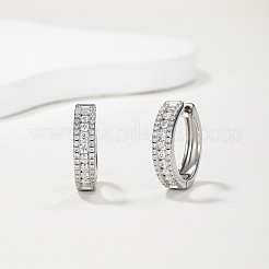 925 Sterling Silver Moissanite Hoop Earrings for Women&nbsp;BC8310