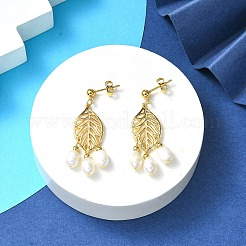 Natural Pearl Chandelier Earrings&nbsp;EJEW-TA00383